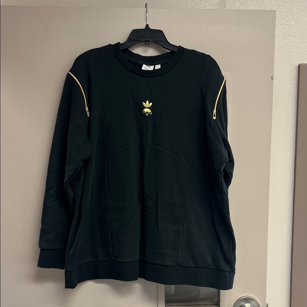 Adidas Black Crewneck Sweatshirt